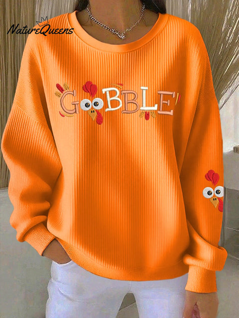 Women's Gobble Turkey Casual Sweatshirt