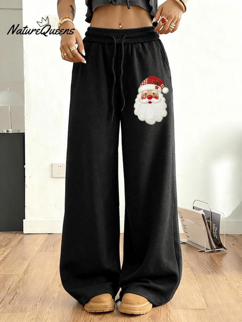Women's Santa Claus Printed Casual Sweatpants