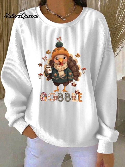 Women's Gobble Turkey Casual Sweatshirt