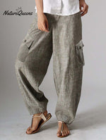 Fashion With Pockets Straight Leg Cargo Pants Grey / S