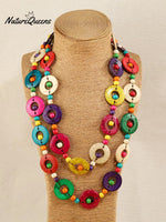 Casual Colorful Hand Beaded Necklace