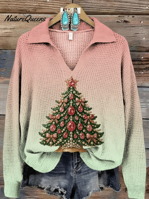 Women's Christmas Printed Knitted Sweater