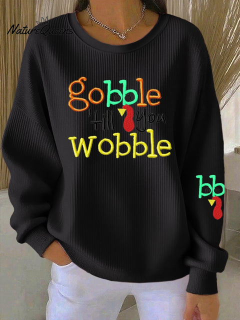 Women's Gobble Turkey Casual Sweatshirt