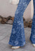 Kancan High-Rise Floral Flare Jeans