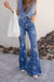 Kancan High-Rise Floral Flare Jeans