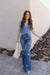 Kancan High-Rise Floral Flare Jeans