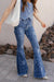 Kancan High-Rise Floral Flare Jeans