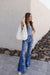 Kancan High-Rise Floral Flare Jeans