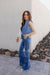 Kancan High-Rise Floral Flare Jeans