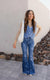 Kancan High-Rise Floral Flare Jeans