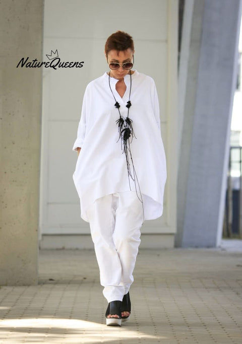 Oversize Linen Blouse, Linen Shirt for Women, Loose Linen Top, Long Sleeve Top, Blouses Women, White Linen Shirt, Linen Tunic, Shirt Dress