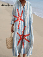 Women's Lucky Starfish Art Print Dress