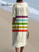 Women's Dachshund Lover Art Print Flowy Dress