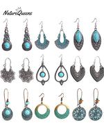 Boho Vintage Earrings 9Pairs / Onesize