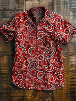 Batik Style Pattern Art Vintage Print Casual 100% Cotton Shirt