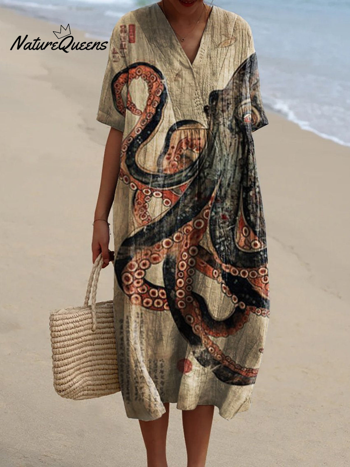 Women'sOctopusArt PrintCasual Dress