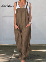 Wide Leg Cotton Jumpsuit
