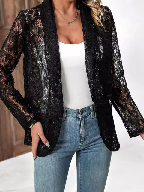 Women's Spring and Summer Lace Suit Jacket