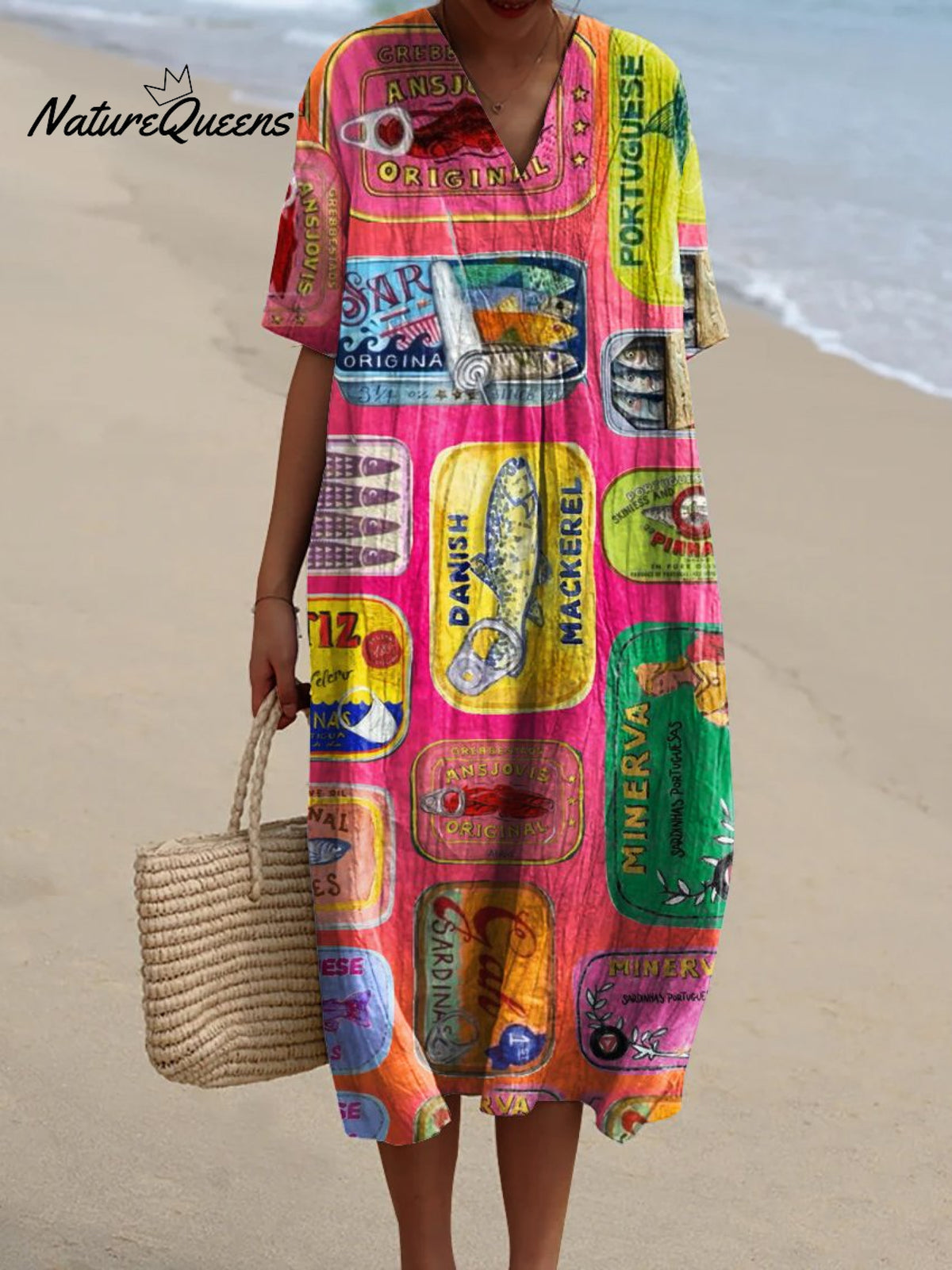 Women's FishArt PrintCasual Dress