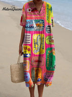 Women's FishArt PrintCasual Dress