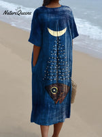 Women'sFishArt PrintCasual Dress