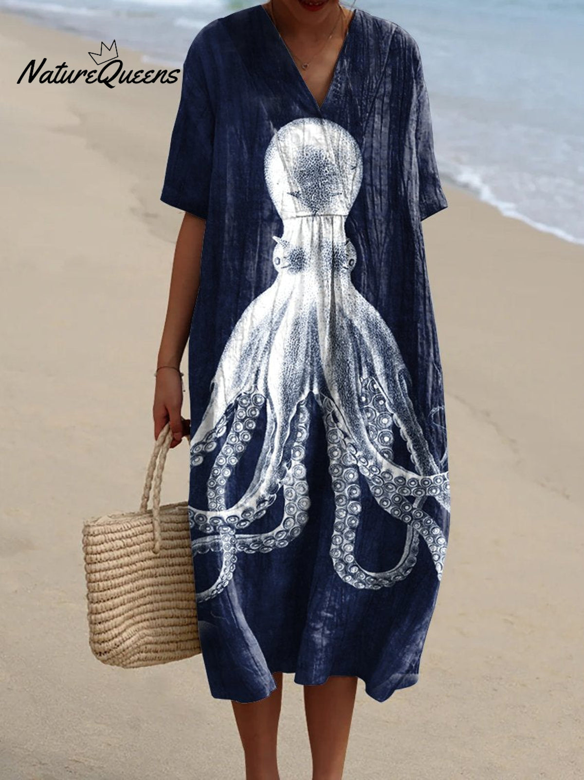 Women's OctopusArt PrintCasual Dress