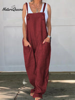 Wide Leg Cotton Jumpsuit