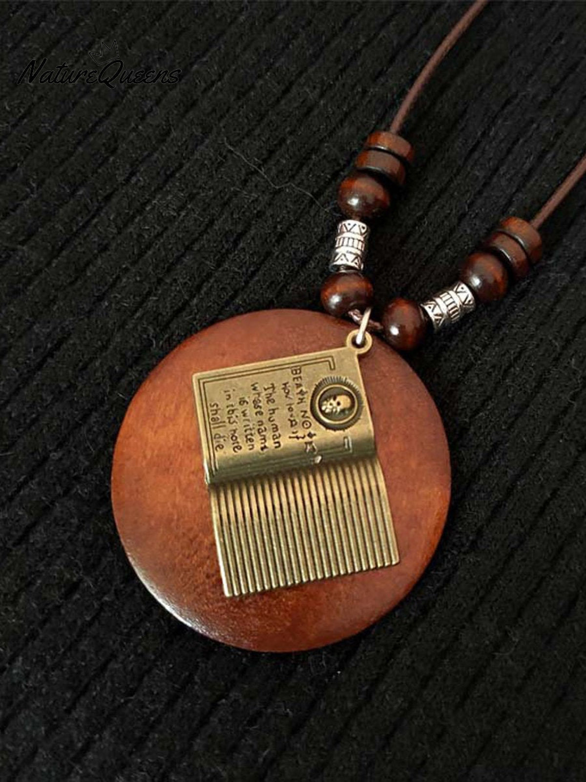 Women's Ethnic Style Wood And Alloy Long Chain Necklace