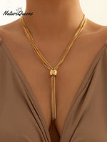 Punk Multi - Layered Necklace Bracelet 13 / Onesize