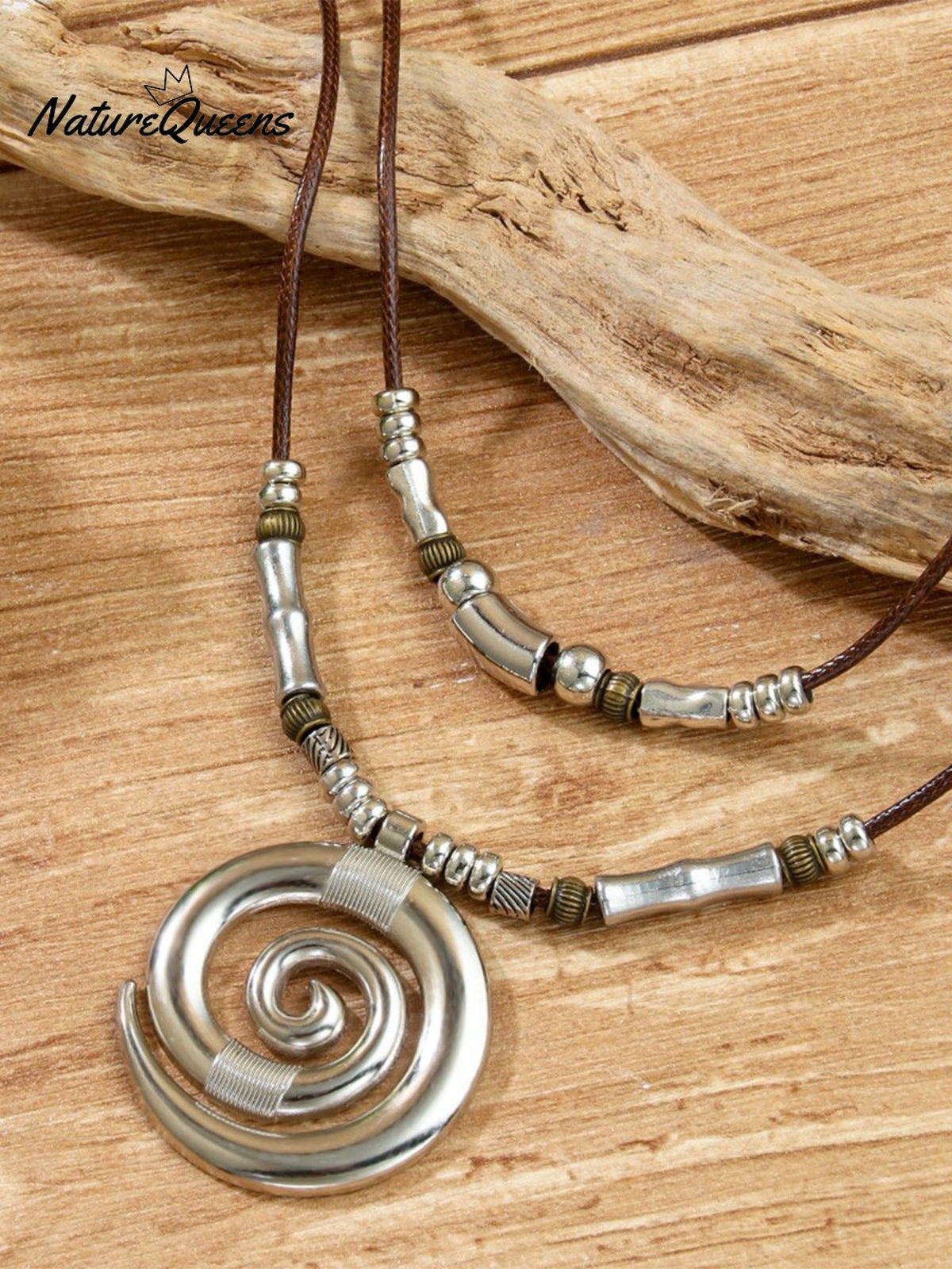 Swirl Totem Vintage Bohemian Necklace Onesize /