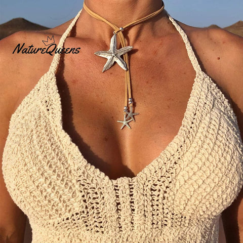 Boho Starfish Symbol Necklace