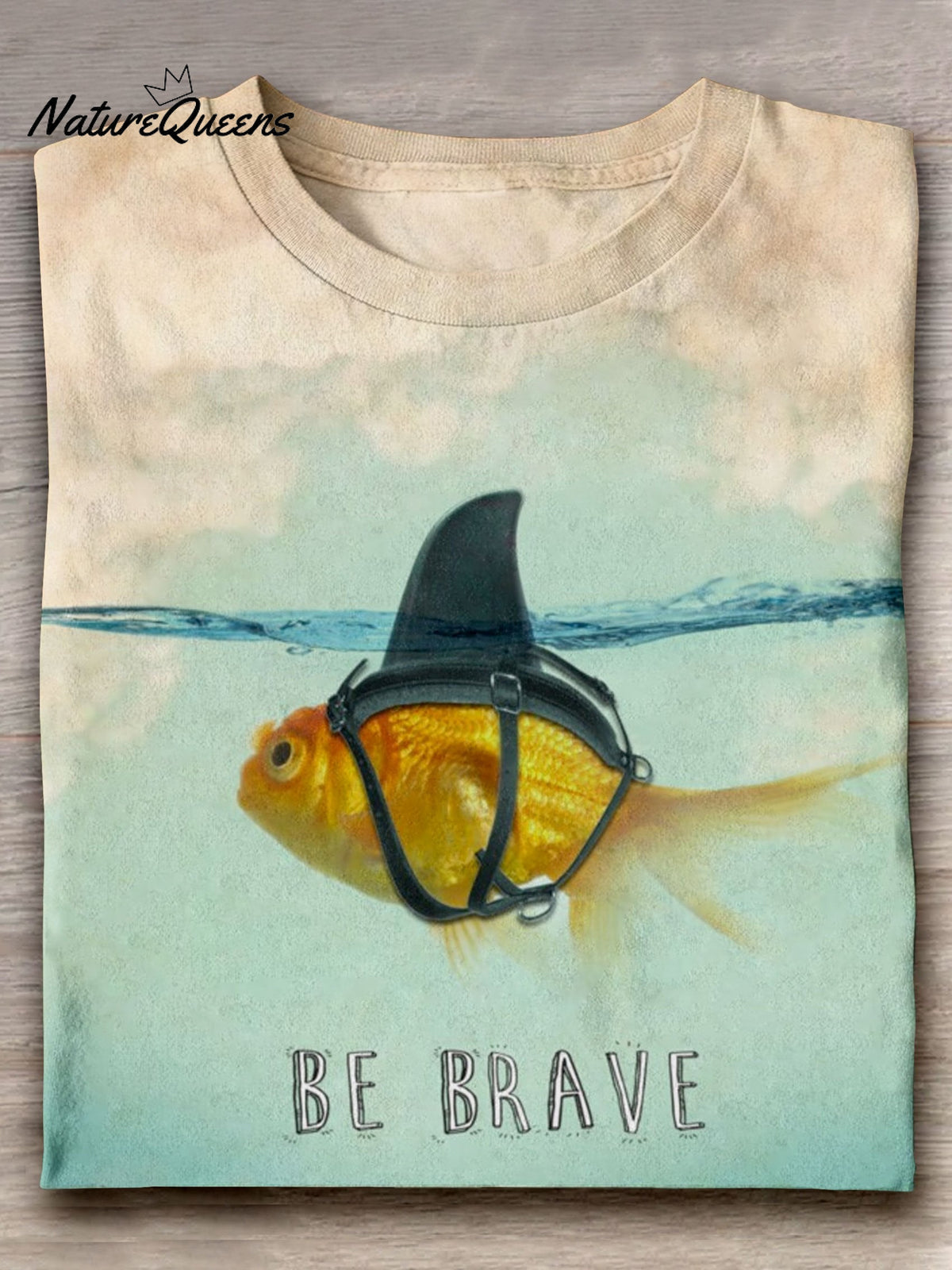 Be Brave Art Print Casual Short Sleeve T-shirt