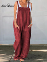 Wide Leg Cotton Jumpsuit