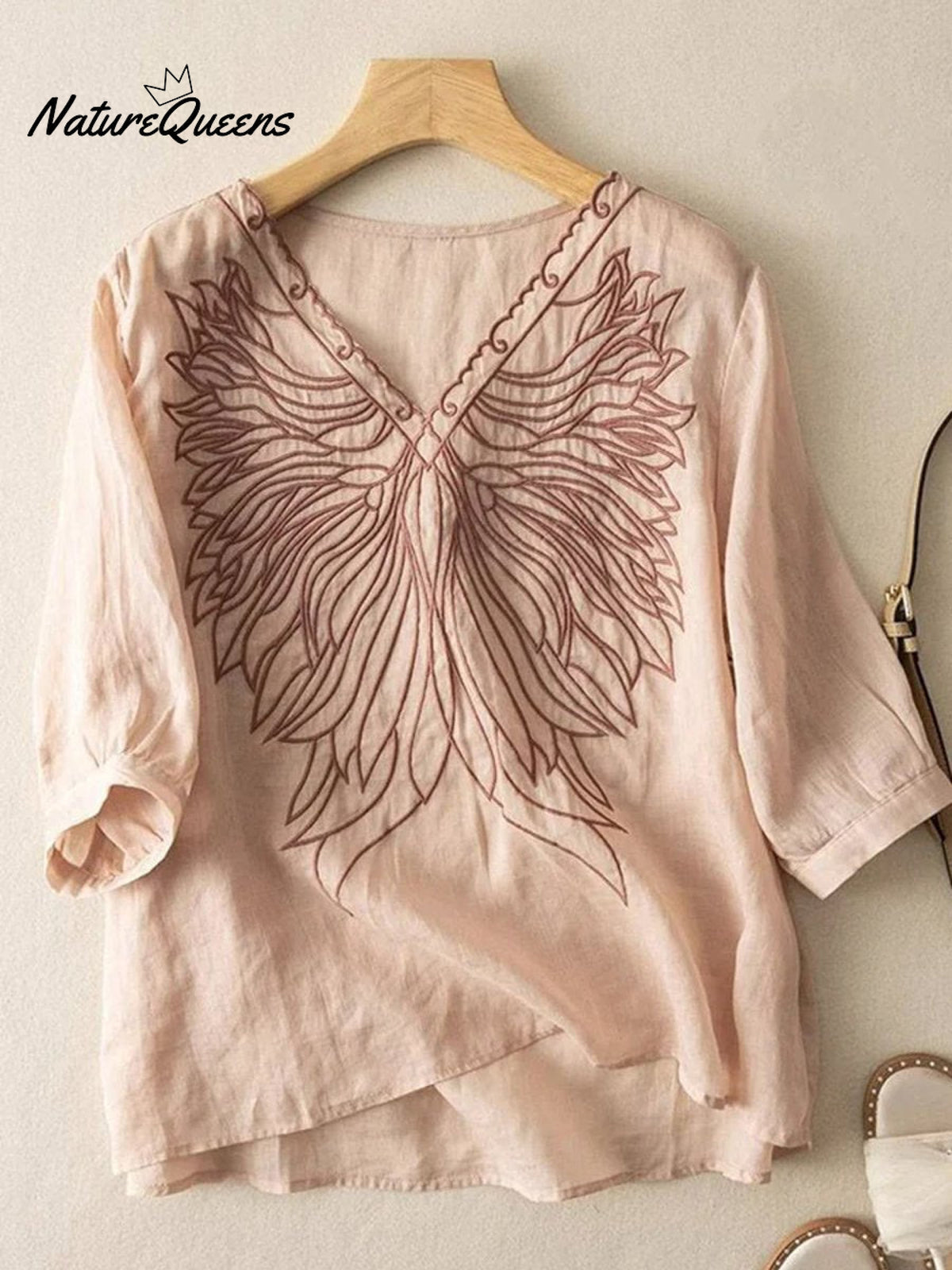 Women's Cotton and Linen Literary Retro Temperament Casual Shirt