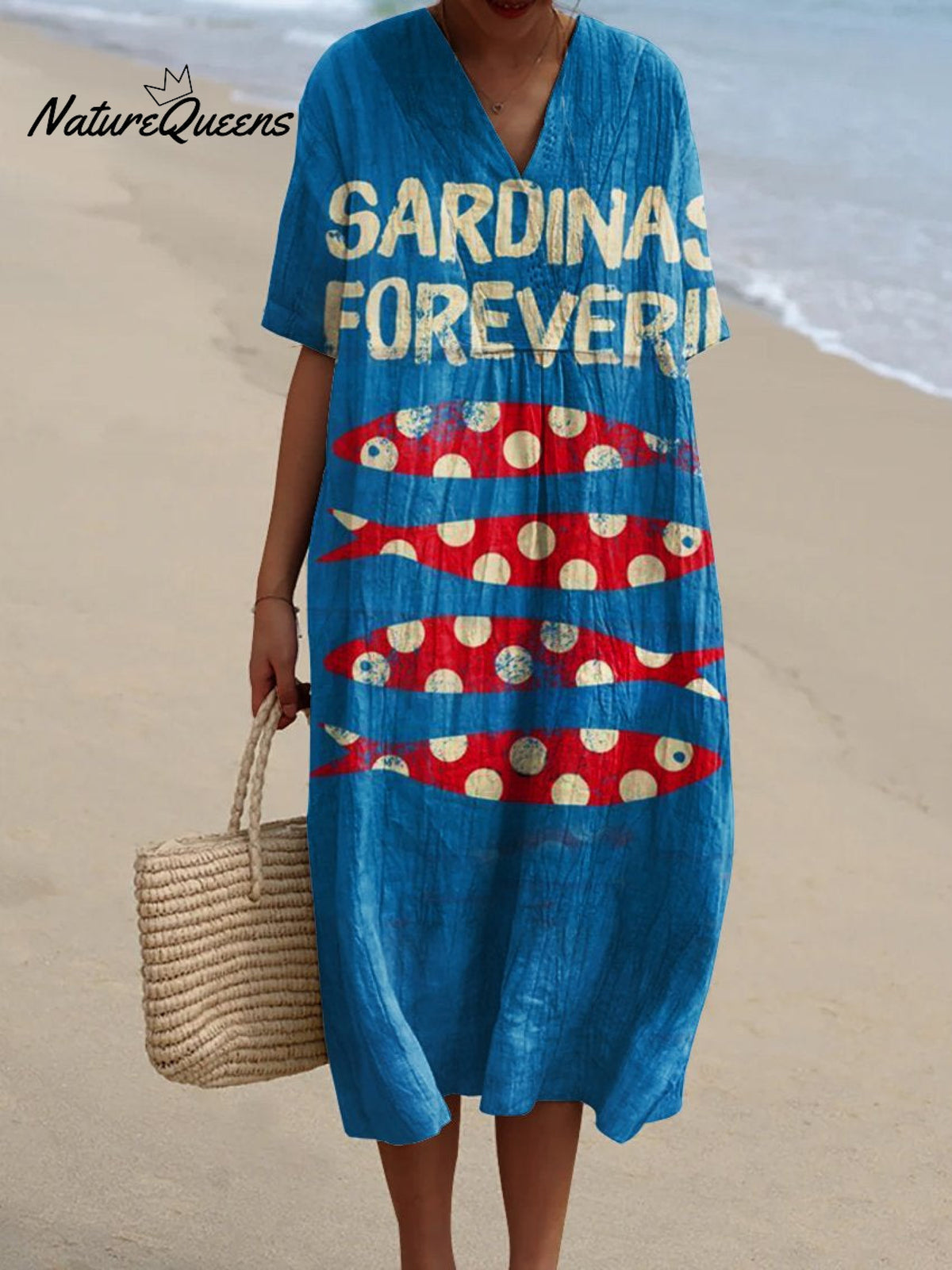 Women'sFishArt PrintCasual Dress