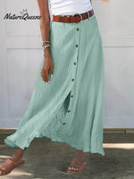 Women’s Colors Available Print Casual Half Body Skirt Green / S