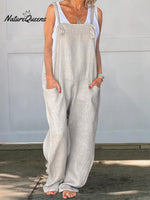 Wide Leg Cotton Jumpsuit