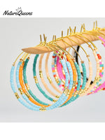 Bohemian Colorful Rice Bead Earrings