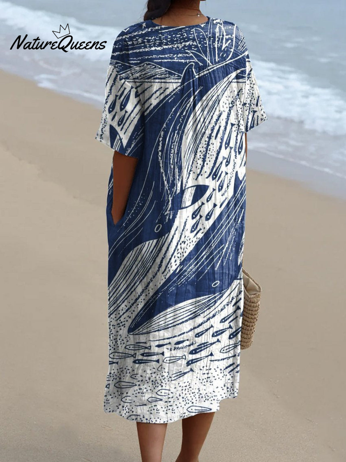 Women's FishArt PrintCasual Dress