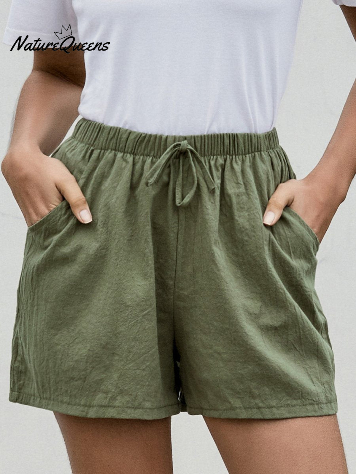 Women's Linen Casual Summer Shorts
