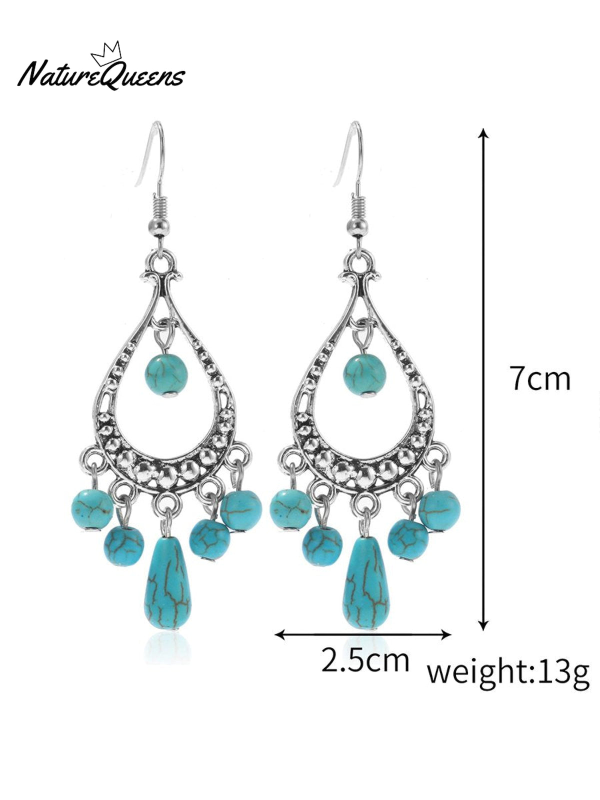 Boho Vintage Earrings 10 / Onesize