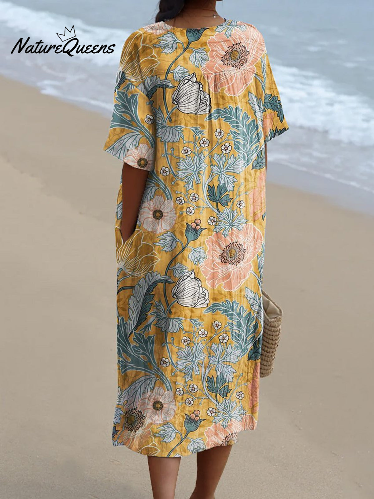 Women'sFlower Art PrintCasual Dress