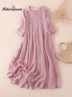 Women's Fashionable Solid Color Design Splicing Casual Dress