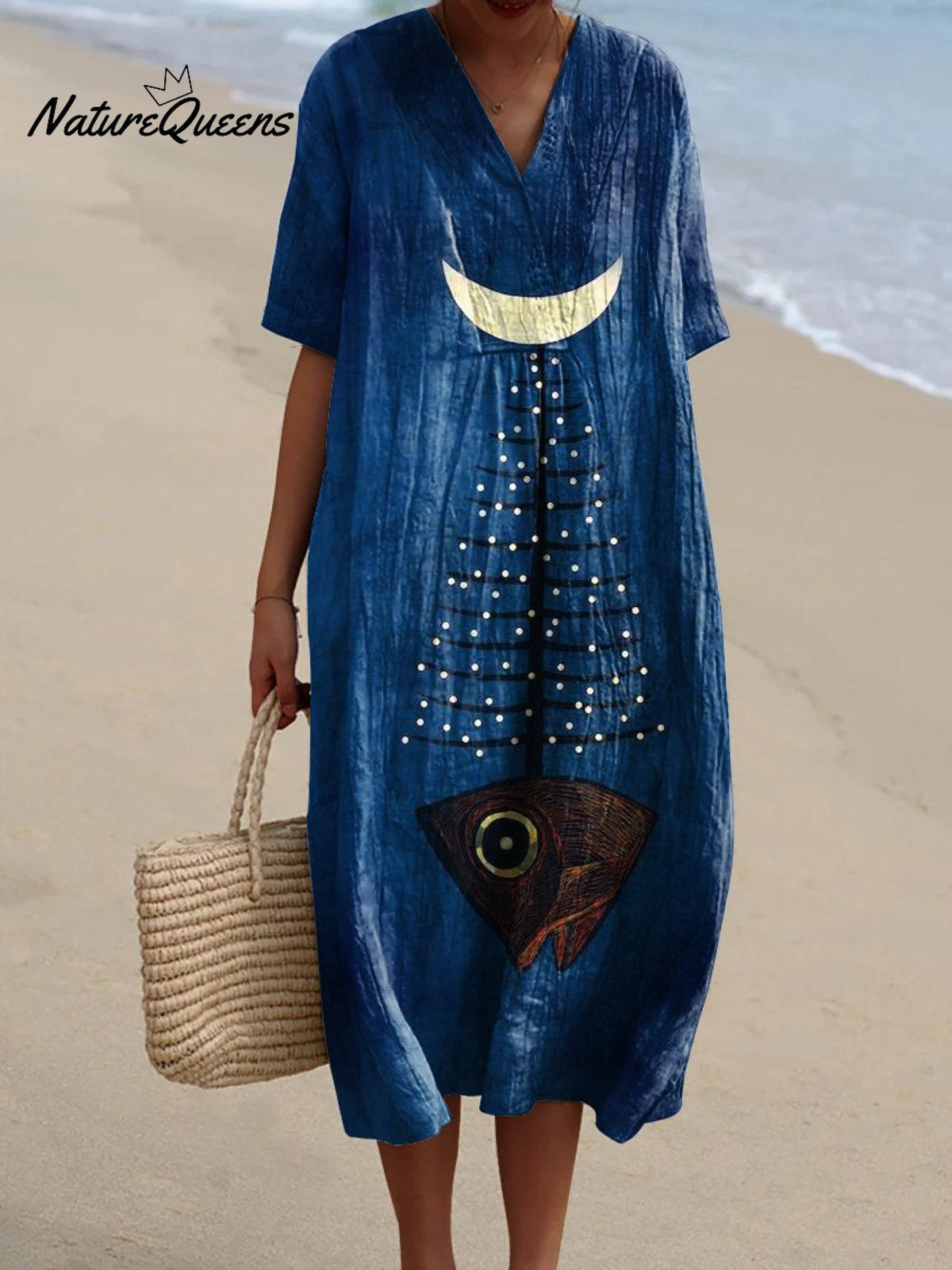 Women'sFishArt PrintCasual Dress