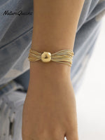 Punk Multi - Layered Necklace Bracelet 5 / Onesize