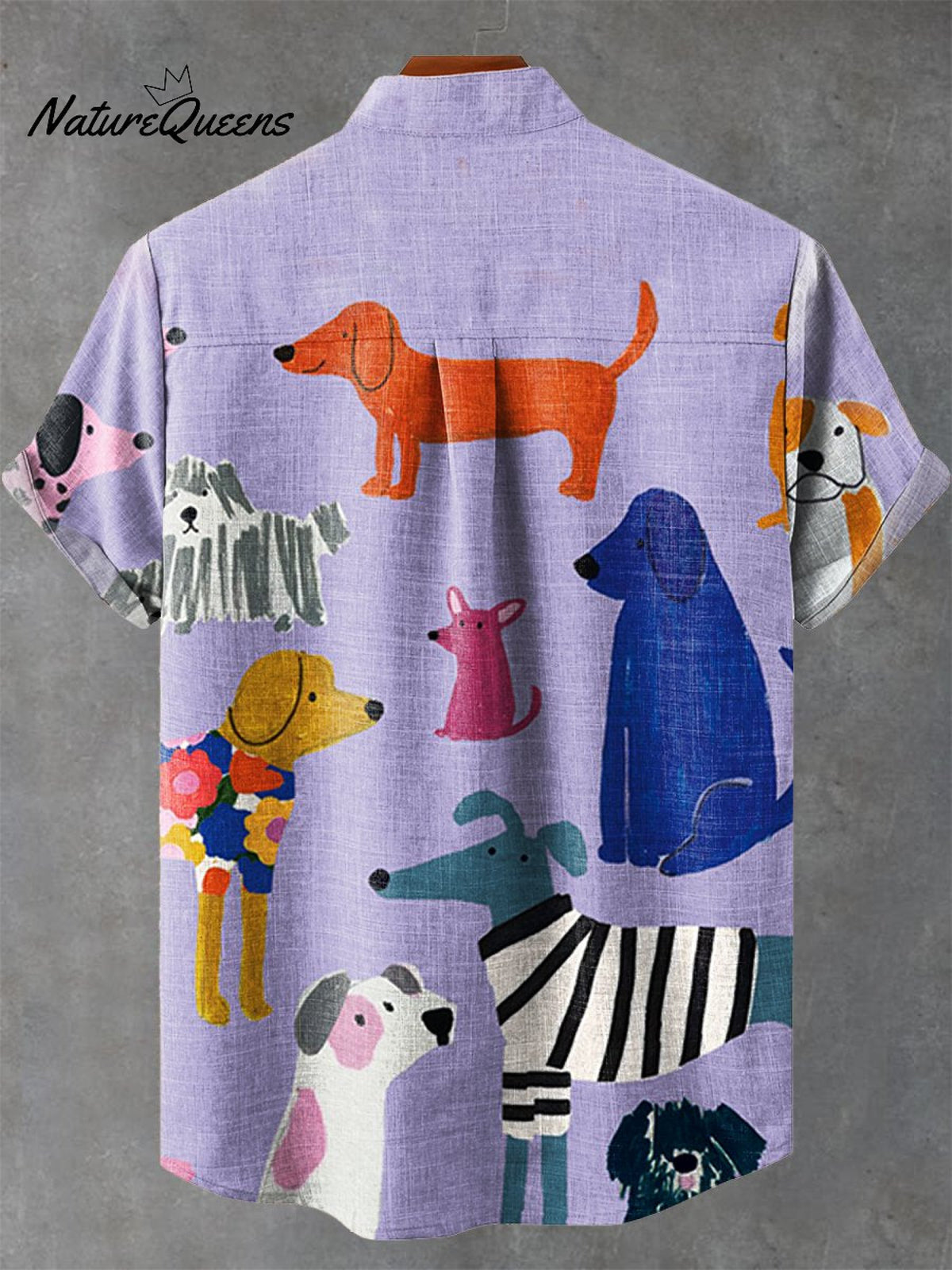 Dog Art Print Casual Shirt