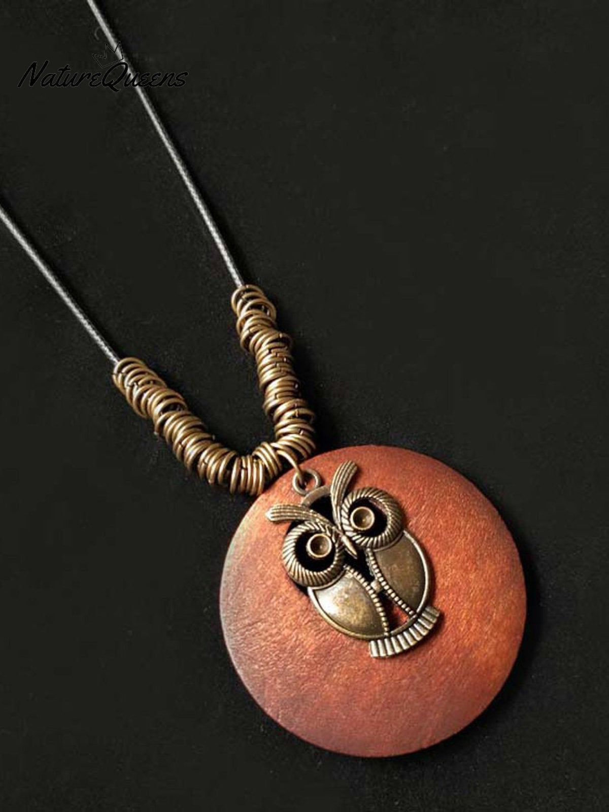 Women's Ethnic Style Wood And Alloy Long Chain Necklace