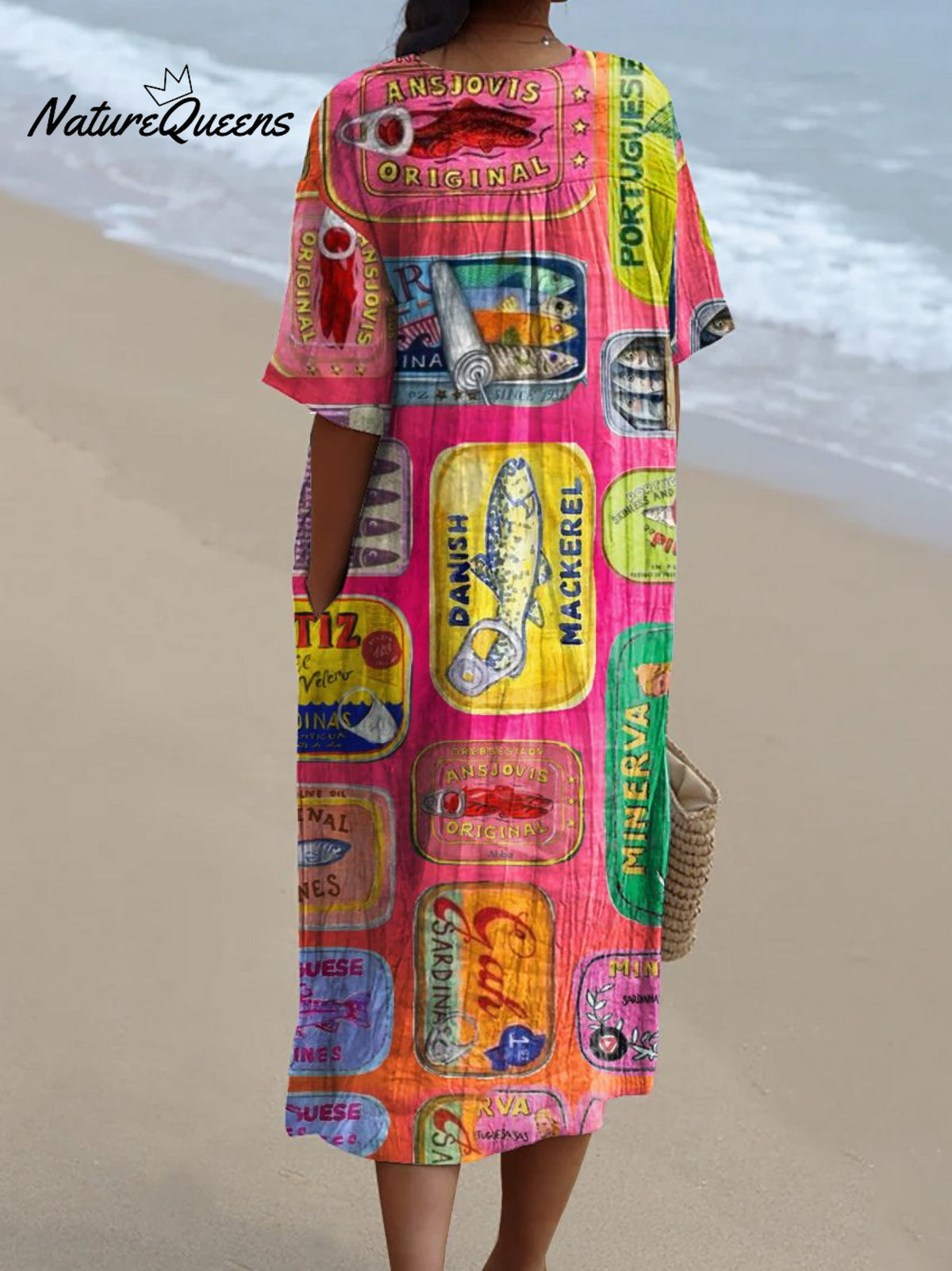 Women's FishArt PrintCasual Dress