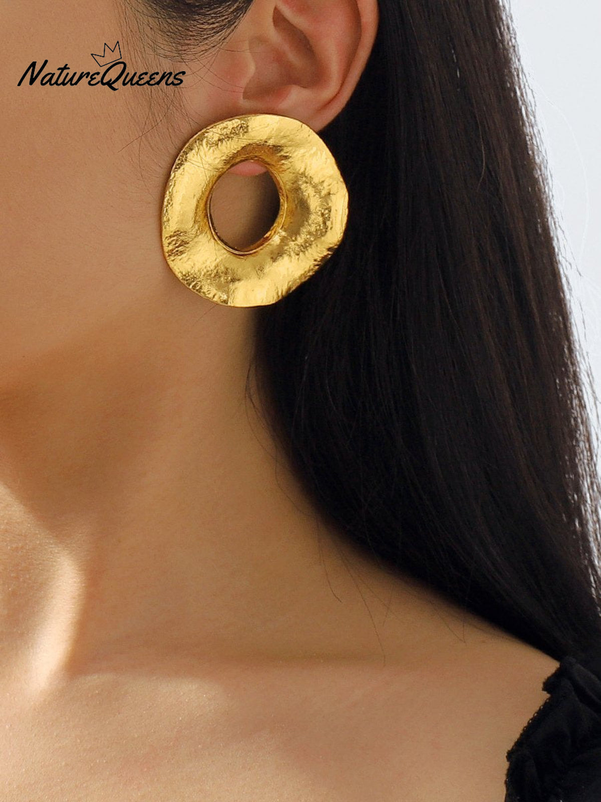 Retro Large Circle Earrings
