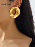 Retro Large Circle Earrings